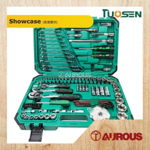 TUOSEN 121 PCS 1/4" 3/8" 1/2" AUTOMOTIVE SPANNER SOCKET AND HAND TOOL RATCHET ACCESSORIES SET (121-1) - Image 3