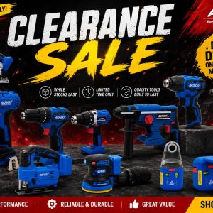 LIMITED CLEARANCE ON SELECTED AKAIDO POWER TOOLS (WHILE STOCK LAST)