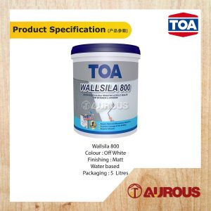 Alternative view of TOA WALLSILLA 800 WATER BORNE ACRYLIC SEALER FOR INTERIOR AND EXTERIOR (5 LITRE)