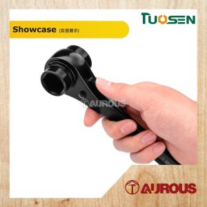 TUOSEN HEXAGON MULTI-SIZE POINTED TAIL DUAL USE DOUBLE SIDE HEADED RATCHET WRENCH SPANNER - Image 6