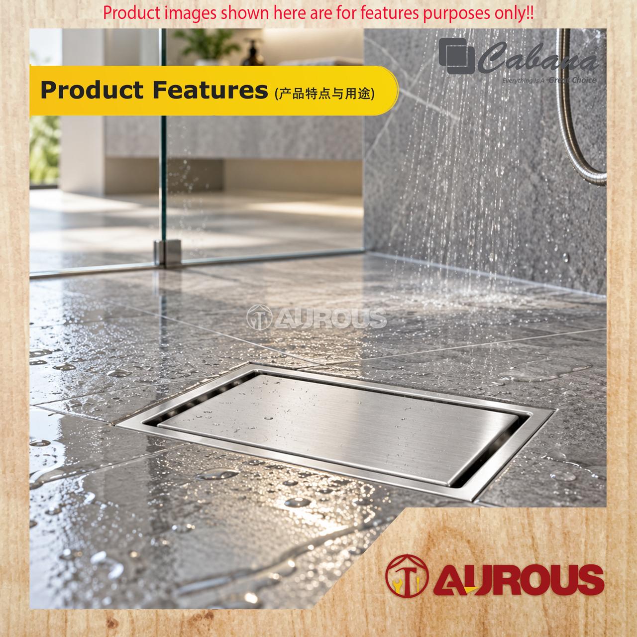 CABANA STAINLESS STEEL 304 FLOOR GRATING / FLOOR TRAP (150x150MM) (CB6408-NL/CB6408-BL/CB6408-GY/CB6409-RG/CB6409-GM) - Image 8