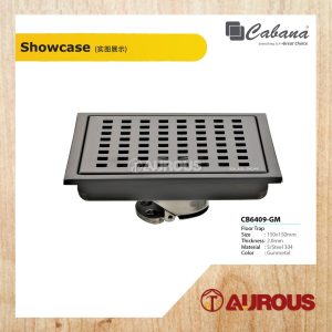 CABANA STAINLESS STEEL 304 FLOOR GRATING / FLOOR TRAP (150x150MM) (CB6408-NL/CB6408-BL/CB6408-GY/CB6409-RG/CB6409-GM) - Image 6