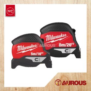 MILWAUKEE COMPACT MAGNETIC MEASURING TAPE (5m/16’ 4932498769 / 8m/26‘ 4932498771)