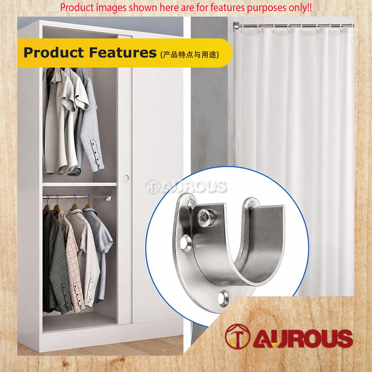 1 UNIT-STAINLESS STEEL 304 U SHAPE HANGING END TYPE TOWEL ROD HOLDER (22MM) - Image 7
