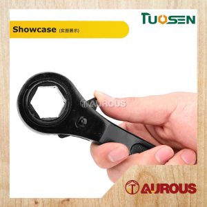 TUOSEN HEXAGON MULTI-SIZE POINTED TAIL DUAL USE DOUBLE SIDE HEADED RATCHET WRENCH SPANNER - Image 5