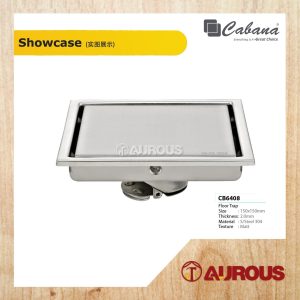 Alternative view of CABANA STAINLESS STEEL 304 FLOOR GRATING / FLOOR TRAP (150x150MM) (CB6408-NL/CB6408-BL/CB6408-GY/CB6409-RG/CB6409-GM)