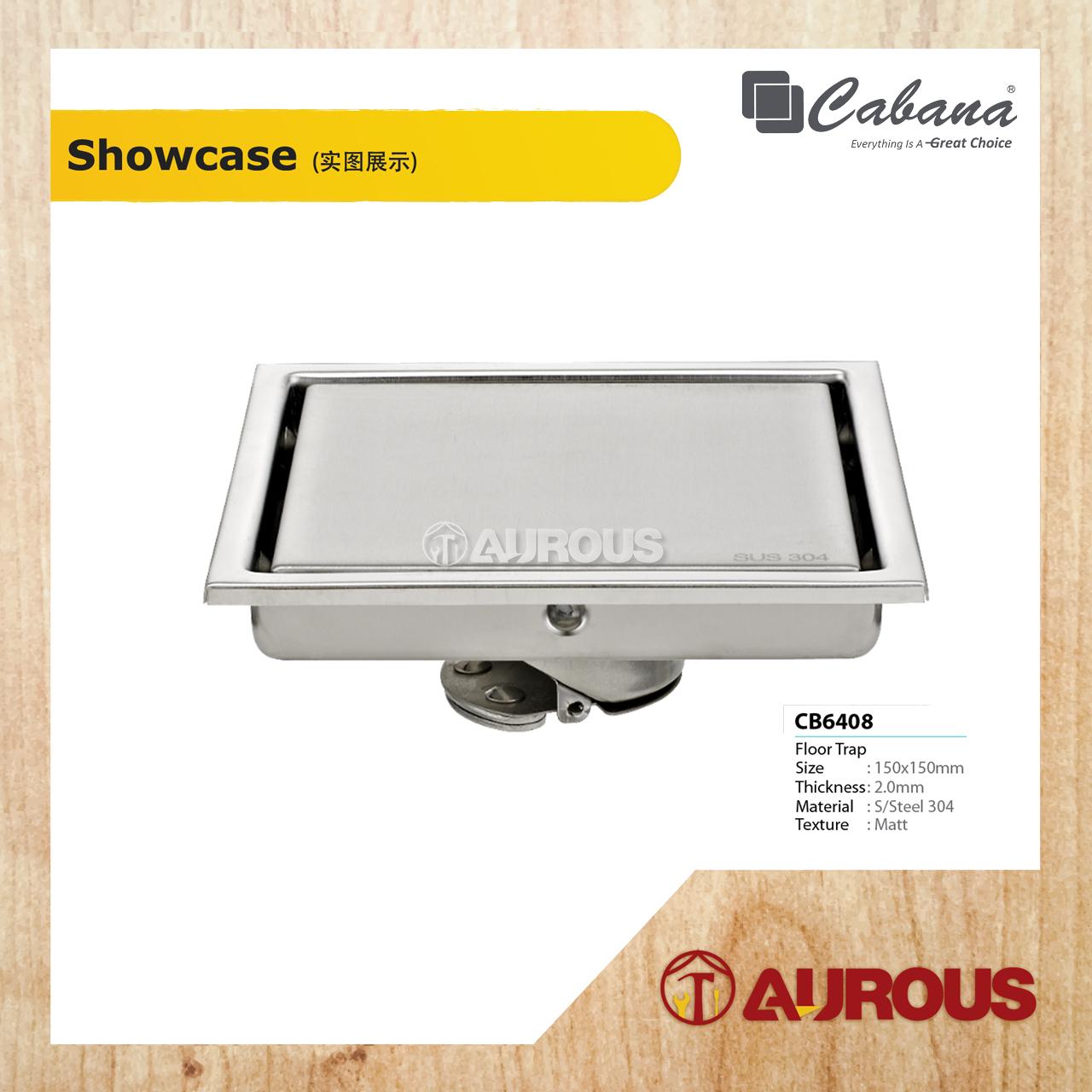 CABANA STAINLESS STEEL 304 FLOOR GRATING / FLOOR TRAP (150x150MM) (CB6408-NL/CB6408-BL/CB6408-GY/CB6409-RG/CB6409-GM) - Image 2