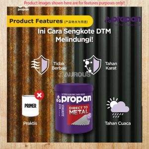 PROPAN COATING DIRECT TO METAL SENGKOTE DTM CAT SENG & GALVANIS TANPA PRIMER (1KG / 4KG) - Image 6