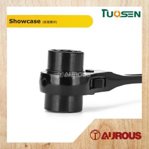 TUOSEN HEXAGON MULTI-SIZE POINTED TAIL DUAL USE DOUBLE SIDE HEADED RATCHET WRENCH SPANNER - Image 4