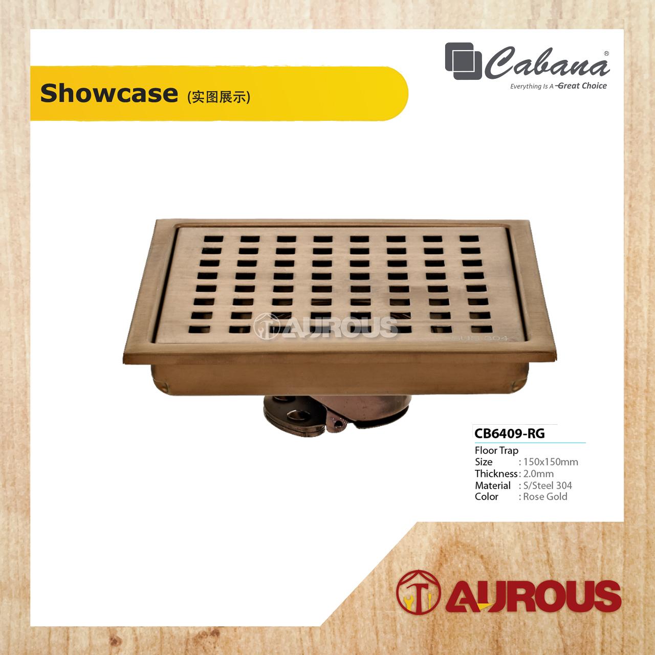 CABANA STAINLESS STEEL 304 FLOOR GRATING / FLOOR TRAP (150x150MM) (CB6408-NL/CB6408-BL/CB6408-GY/CB6409-RG/CB6409-GM) - Image 5